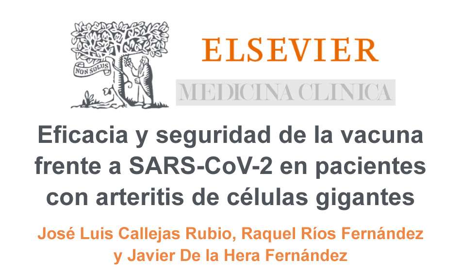 Vacuna frente a SARS-CoV-2 en pacientes con arteritis de células gigantes